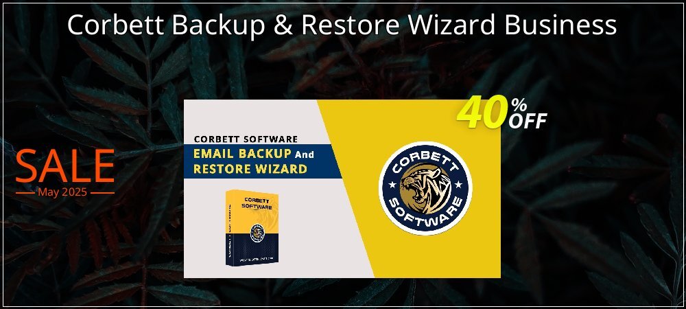 Corbett Backup & Restore Wizard Business coupon on Working Day offering sales