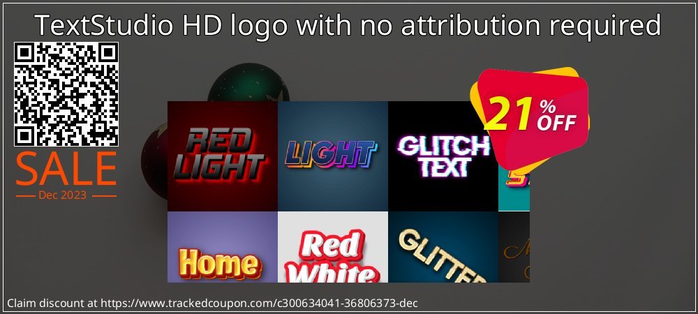 TextStudio HD logo with no attribution required coupon on Constitution Memorial Day super sale