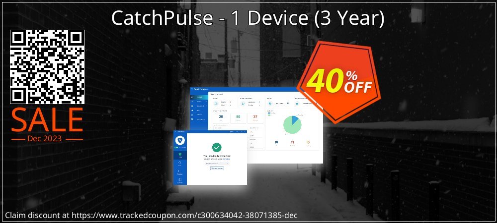 CatchPulse - 1 Device - 3 Year  coupon on World Backup Day offering discount
