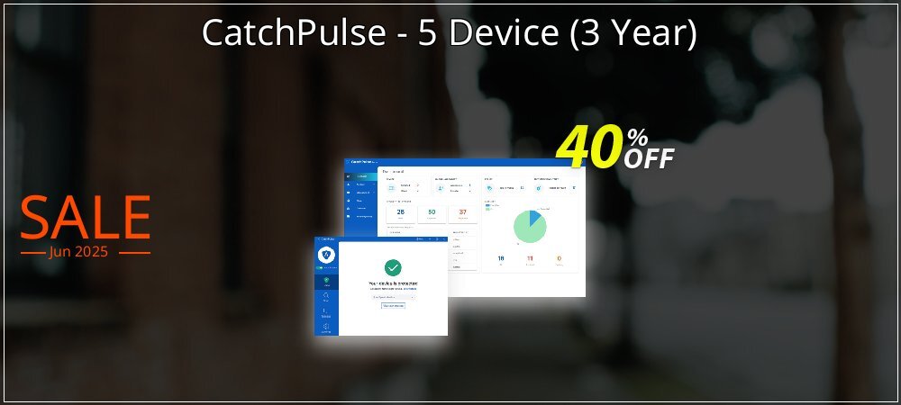 CatchPulse - 5 Device - 3 Year  coupon on World Party Day super sale