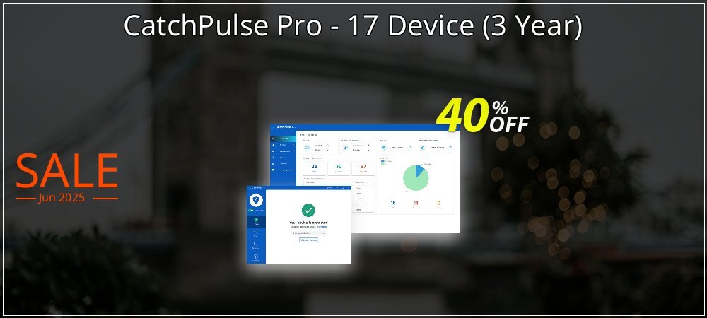 CatchPulse Pro - 17 Device - 3 Year  coupon on World Party Day offering discount