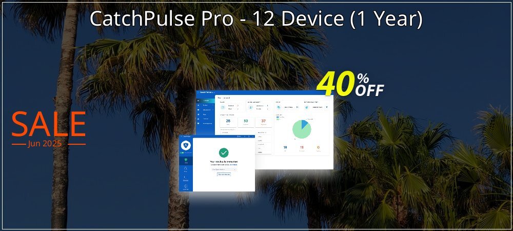 CatchPulse Pro - 12 Device - 1 Year  coupon on National Bikini Day offer