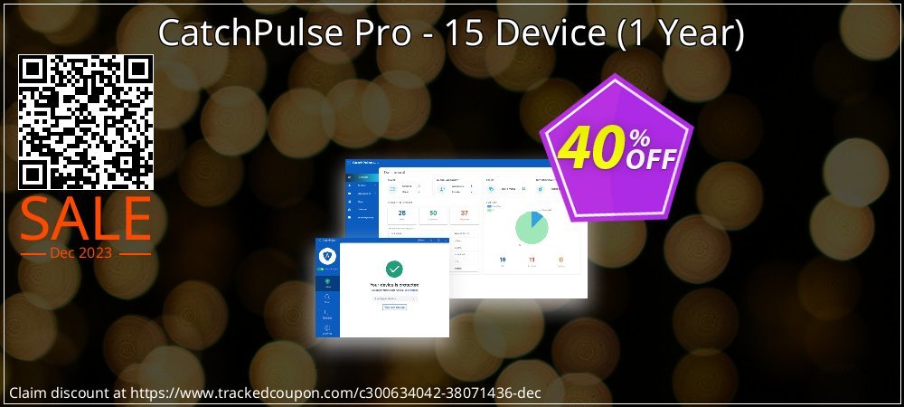 CatchPulse Pro - 15 Device - 1 Year  coupon on World Party Day offer