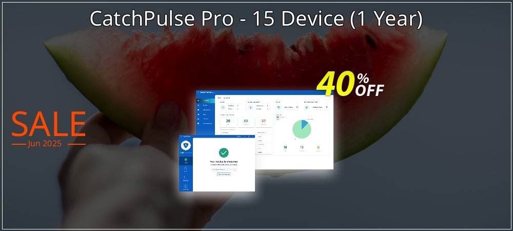 CatchPulse Pro - 15 Device - 1 Year  coupon on National French Fry Day offering sales