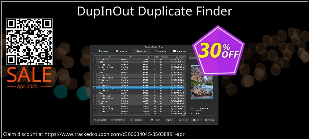 DupInOut Duplicate Finder coupon on World Party Day deals