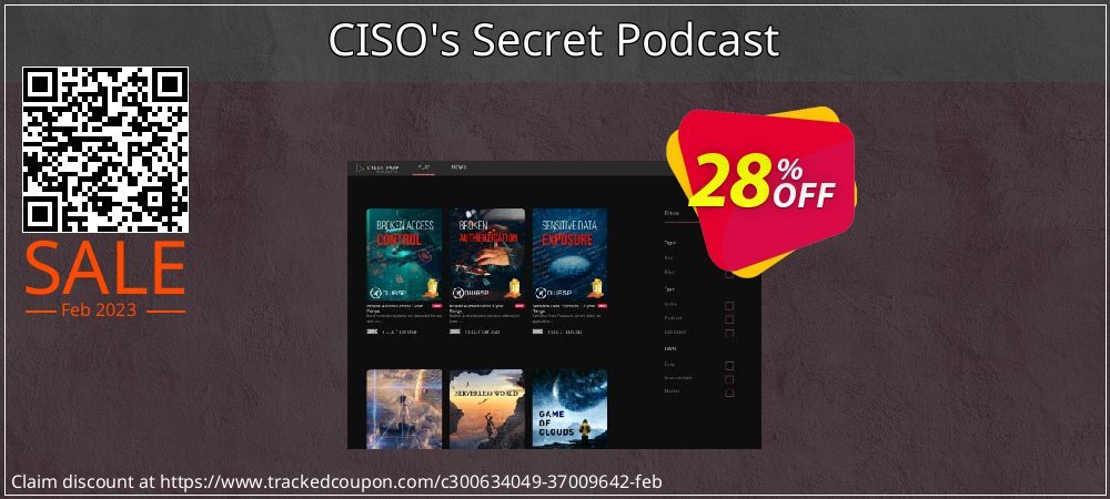 CISO's Secret Podcast coupon on April Fools' Day promotions