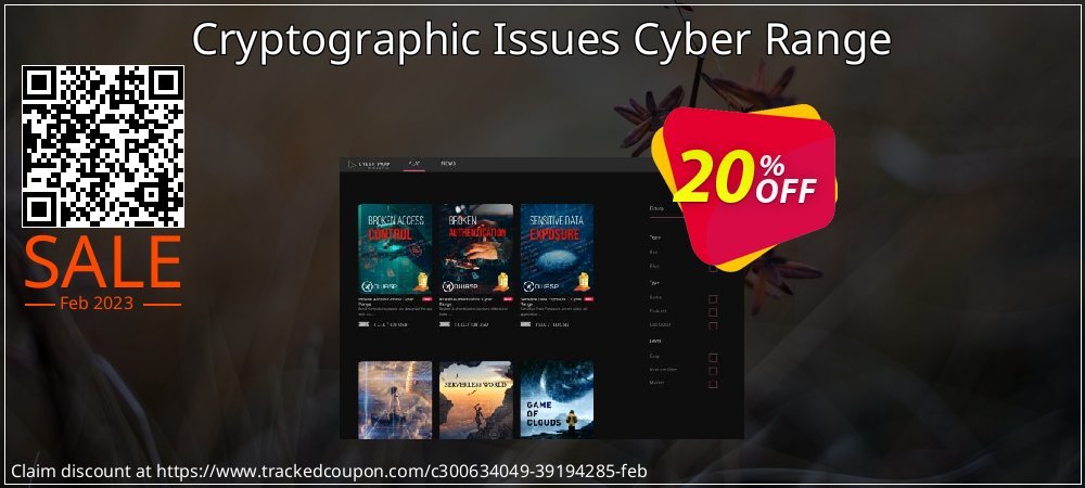 Cryptographic Issues Cyber Range coupon on National Walking Day sales