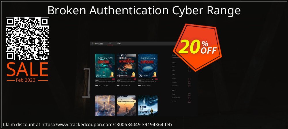 Broken Authentication Cyber Range coupon on World Password Day promotions