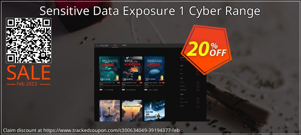 Sensitive Data Exposure 1 Cyber Range coupon on April Fools' Day offer