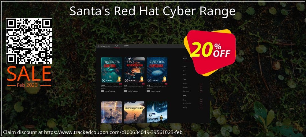 Santa's Red Hat Cyber Range coupon on Virtual Vacation Day offering sales