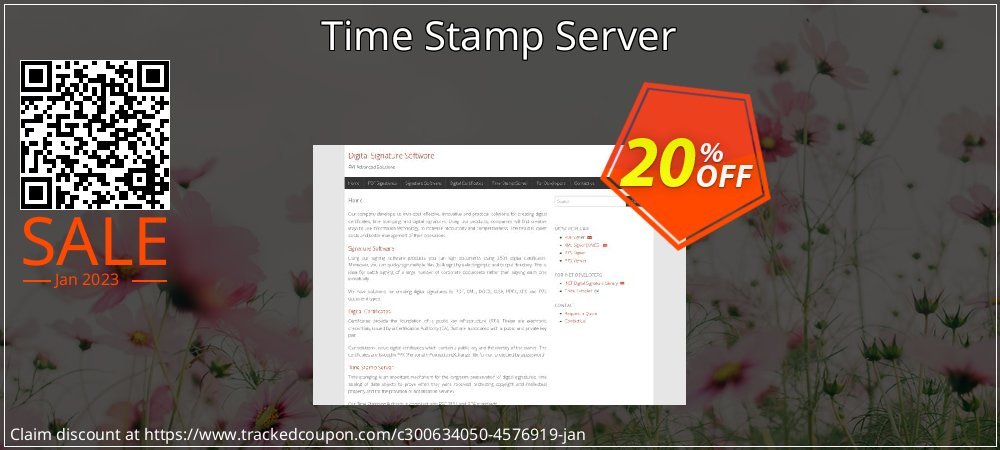 Time Stamp Server coupon on Tell a Lie Day deals