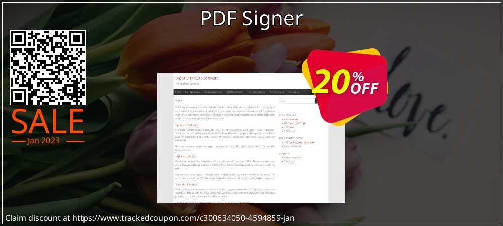 PDF Signer coupon on Tell a Lie Day offering discount