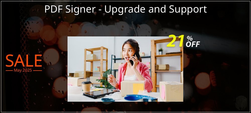 PDF Signer - Upgrade and Support coupon on National Pizza Party Day offer