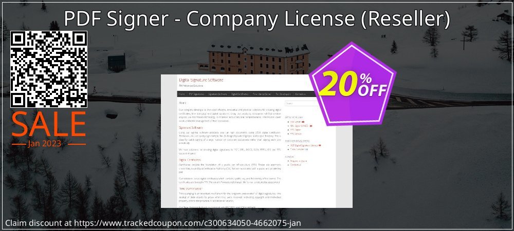 PDF Signer - Company License - Reseller  coupon on National Walking Day promotions
