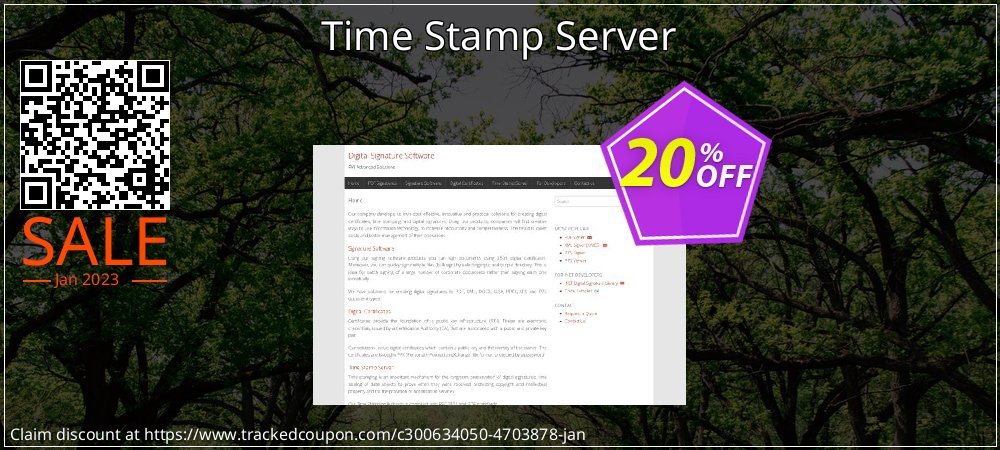 Time Stamp Server coupon on Virtual Vacation Day offering sales