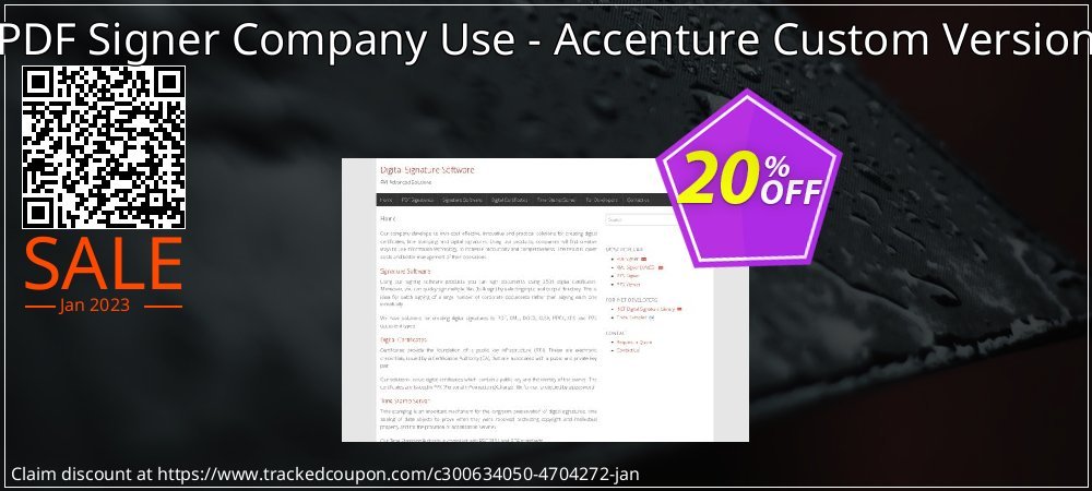PDF Signer Company Use - Accenture Custom Version coupon on Working Day offering sales