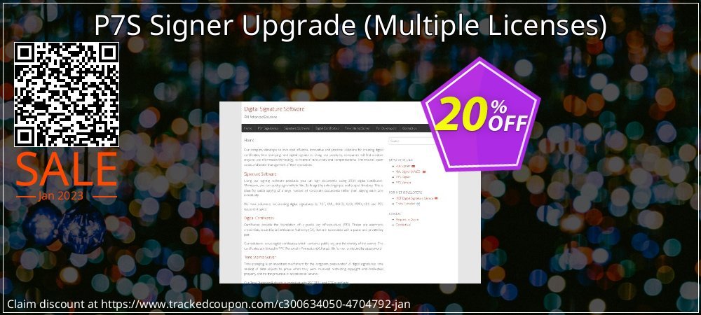 P7S Signer Upgrade - Multiple Licenses  coupon on Working Day discount