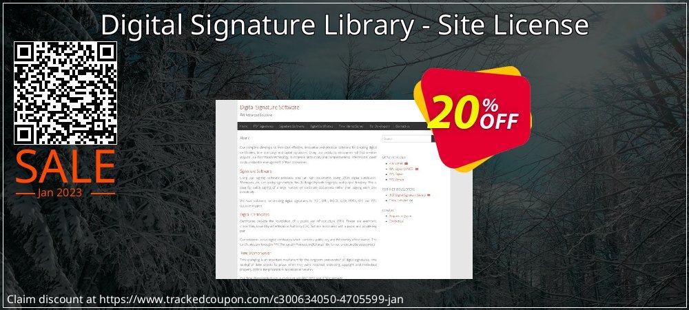 Digital Signature Library - Site License coupon on April Fools' Day discounts