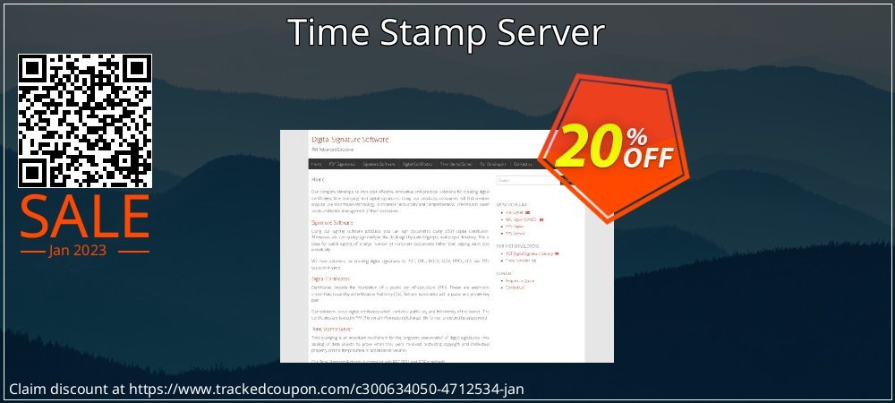Time Stamp Server coupon on Tell a Lie Day offering discount