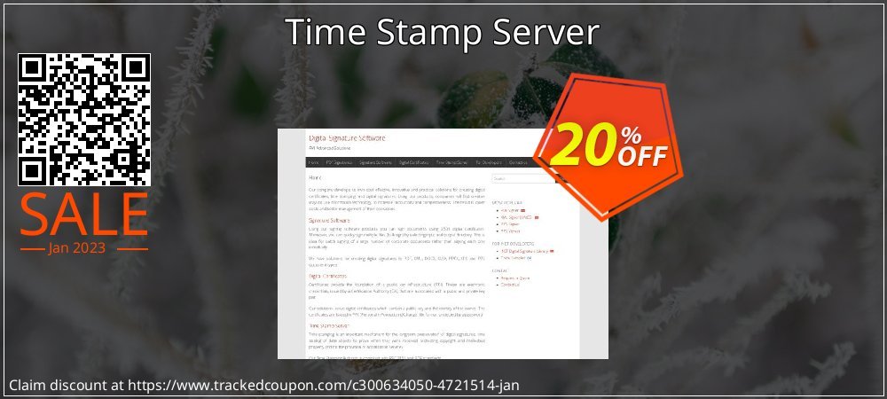 Time Stamp Server coupon on April Fools' Day deals