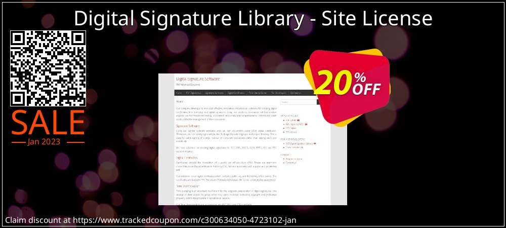 Digital Signature Library - Site License coupon on April Fools' Day super sale