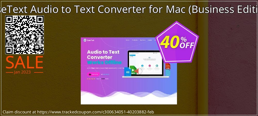 EaseText Audio to Text Converter for Mac - Business Edition  coupon on April Fools' Day super sale