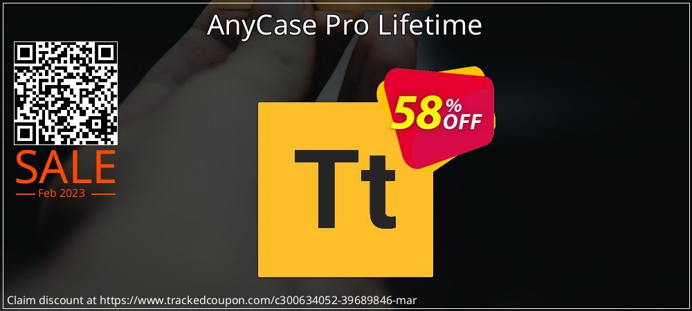 AnyCase Pro Lifetime coupon on World Party Day super sale