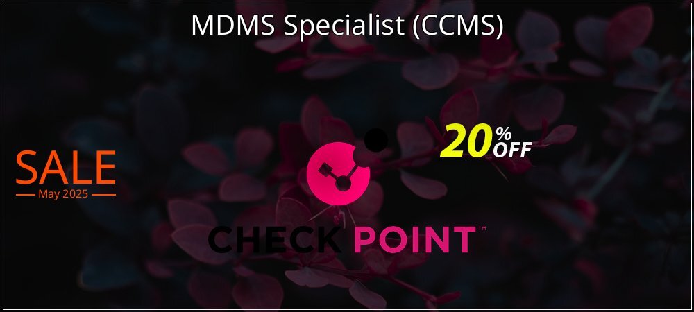 MDMS Specialist - CCMS  coupon on Working Day deals