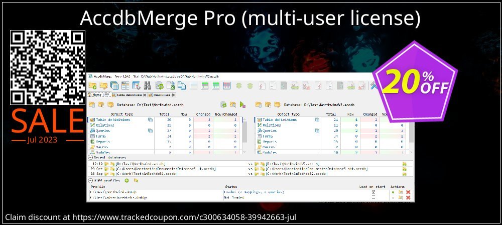 AccdbMerge Pro - multi-user license  coupon on Constitution Memorial Day offer