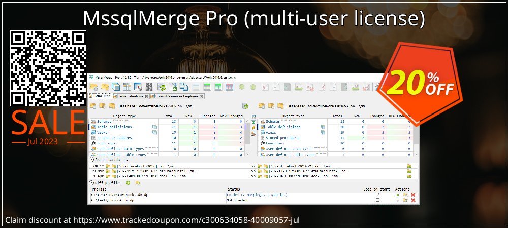 MssqlMerge Pro - multi-user license  coupon on Working Day discount
