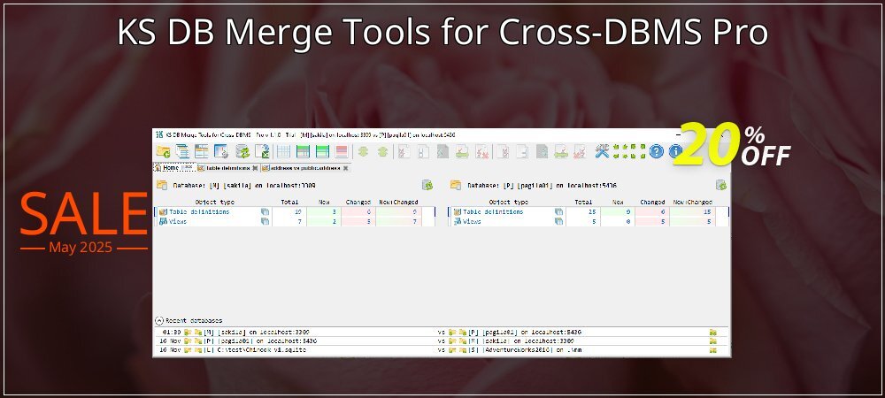 KS DB Merge Tools for Cross-DBMS Pro coupon on Working Day super sale