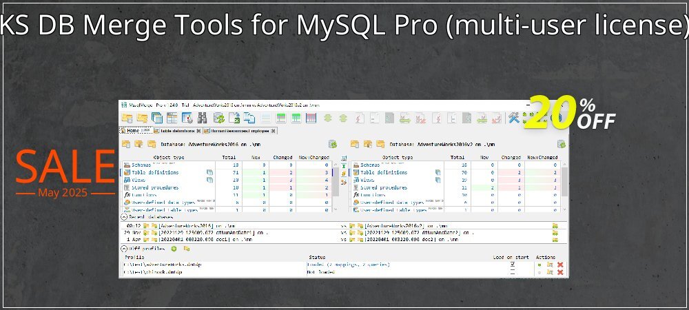 KS DB Merge Tools for MySQL Pro - multi-user license  coupon on Mother Day offering sales