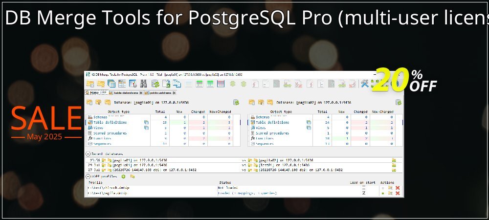 KS DB Merge Tools for PostgreSQL Pro - multi-user license  coupon on Working Day discounts