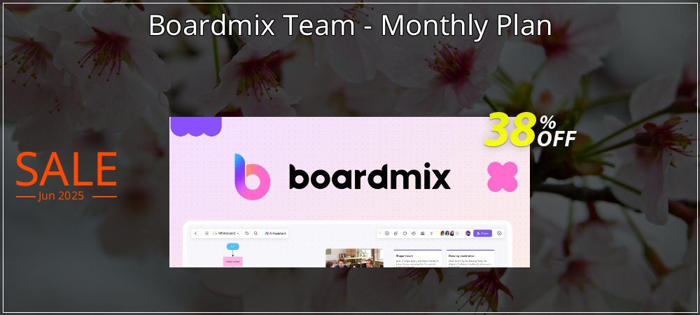 Boardmix Team - Monthly Plan coupon on Mother's Day super sale