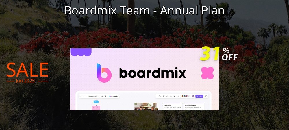 Boardmix Team - Annual Plan coupon on World Party Day discounts