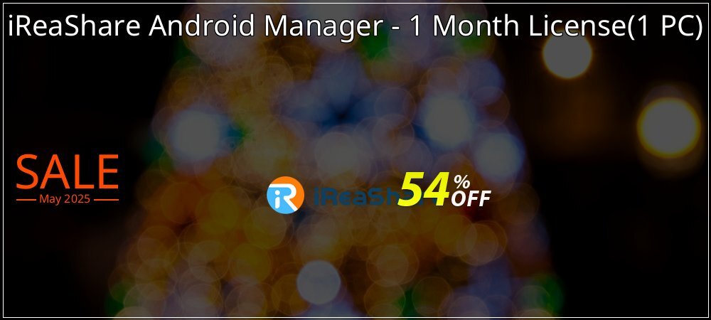 iReaShare Android Manager - 1 Month License - 1 PC  coupon on National Loyalty Day deals