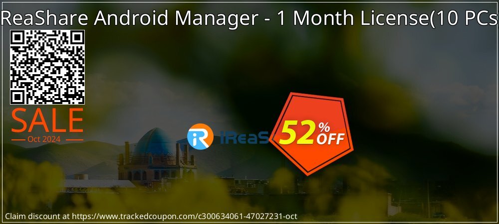 iReaShare Android Manager - 1 Month License - 10 PCs  coupon on National Loyalty Day discounts