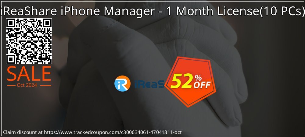 iReaShare iPhone Manager - 1 Month License - 10 PCs  coupon on National Loyalty Day offer