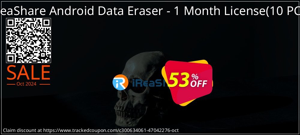 iReaShare Android Data Eraser - 1 Month License - 10 PCs  coupon on National Loyalty Day offering discount