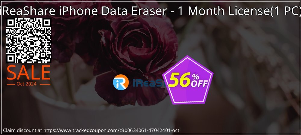 iReaShare iPhone Data Eraser - 1 Month License - 1 PC  coupon on National Loyalty Day discount