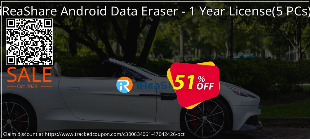 iReaShare Android Data Eraser - 1 Year License - 5 PCs  coupon on National Loyalty Day deals