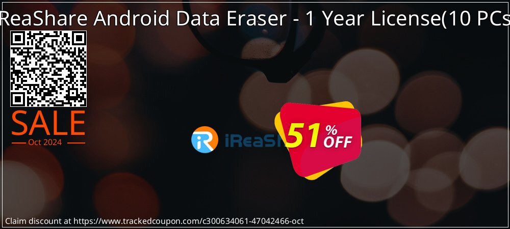 iReaShare Android Data Eraser - 1 Year License - 10 PCs  coupon on National Loyalty Day offering sales
