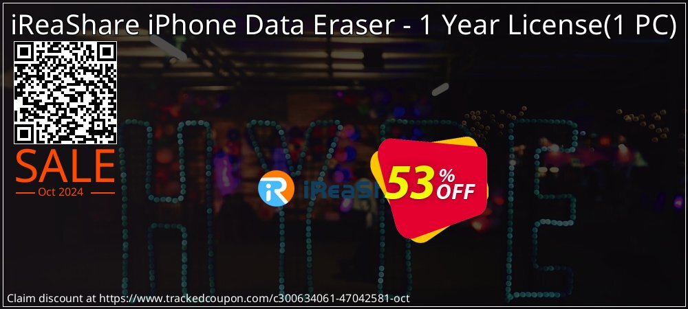iReaShare iPhone Data Eraser coupon on National Loyalty Day discount