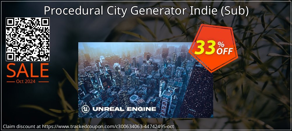Procedural City Generator Indie - Sub  coupon on Mother Day offering discount