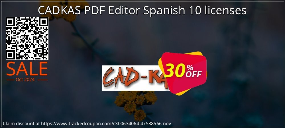 CADKAS PDF Editor Spanish 10 licenses coupon on National Loyalty Day super sale