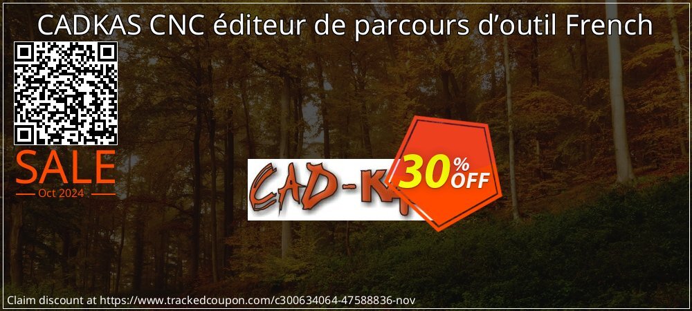 CADKAS CNC éditeur de parcours d’outil French coupon on National Loyalty Day super sale