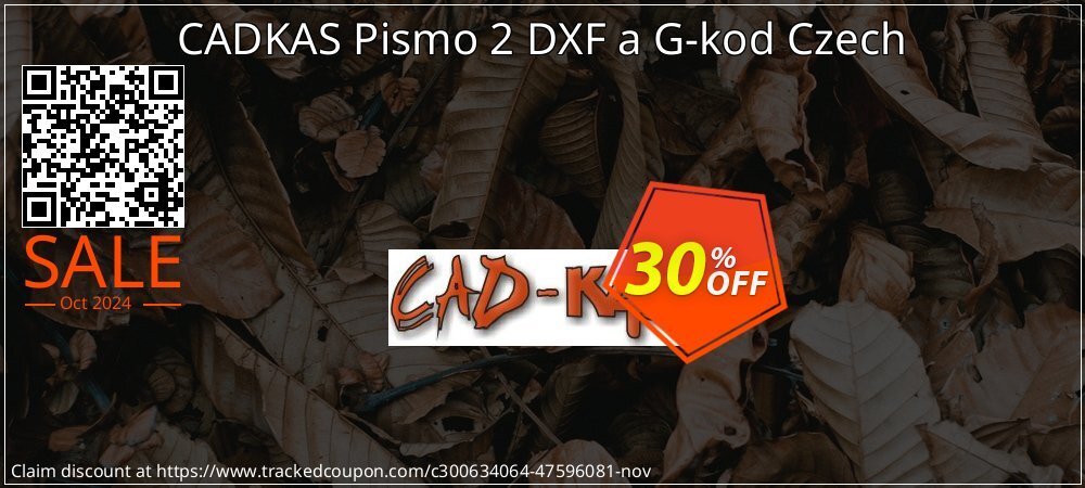 CADKAS Pismo 2 DXF a G-kod Czech coupon on National Loyalty Day super sale