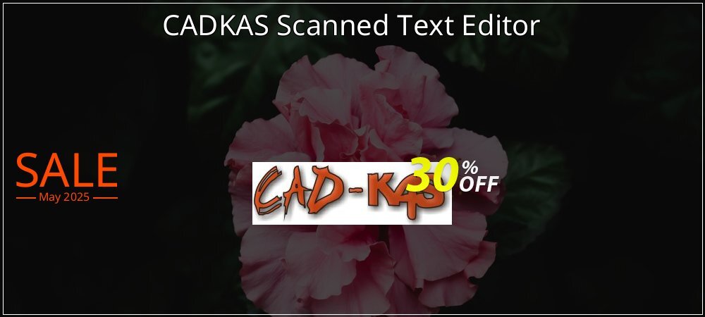 CADKAS Scanned Text Editor coupon on World Whisky Day discounts