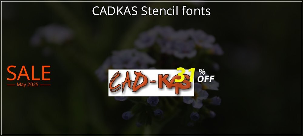 CADKAS Stencil fonts coupon on World Whisky Day deals