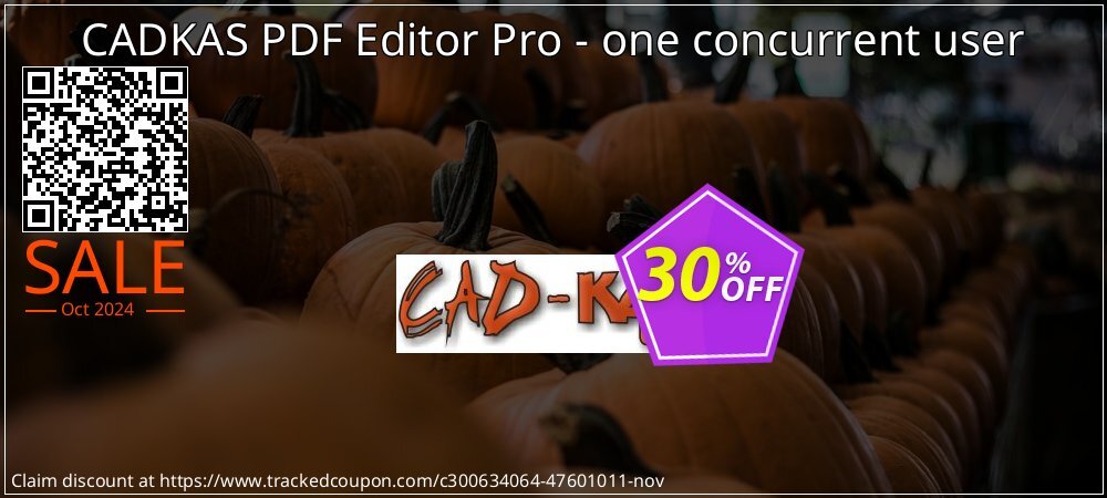 CADKAS PDF Editor Pro - one concurrent user coupon on National Loyalty Day offering discount